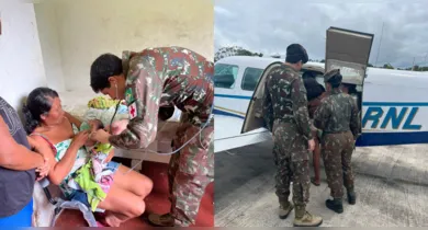 Imagem ilustrativa da notícia: Exército atende bebê indígena em aldeia isolada na Amazônia