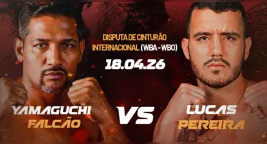 Imagem ilustrativa da notícia: Paraense Lucas Pereira e Yamaguchi Falcão disputam cinturão internacional 