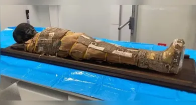 Imagem ilustrativa da notícia: Objeto misterioso é encontrado em múmia egípcia de criança
