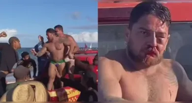 Imagem ilustrativa da notícia: Casal agredido em Porto de Galinhas: 14 barraqueiros são identificados