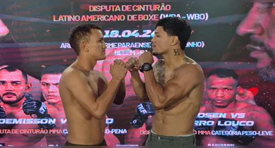 Imagem ilustrativa da notícia: The King Fight 2 tem pesagem e clima de decisão