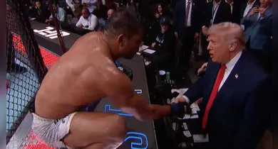 Imagem ilustrativa da notícia: Borrachinha quebra invencibilidade de russo e faz Trump comemorar