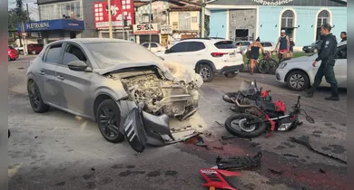Imagem ilustrativa da notícia: VÍDEO: motociclista morre após acidente com carro em Ananindeua