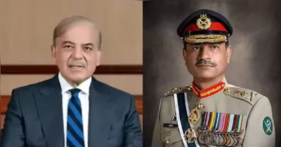 Primeiro-ministro do Paquistão, Shehbaz Sharif, e chefe do Exército paquistanês, Asim Munir