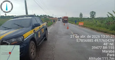 Risco de rompimento na BR-155