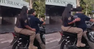 As imagens foram registradas por um motorista na travessa Lomas Valentinas, no bairro do Marco.