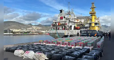 Polícia Nacional da Espanha apreende 10 toneladas de cocaína em operação internacional com apoio da PF, DEA e autoridades europeias. Detidos 13 tripulantes.