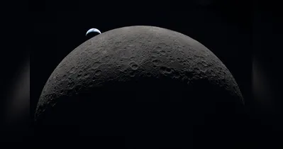 A Terra vista da Lua impressionou pela beleza.