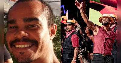 A vítima (à esquerda) e seu irmão que integra banda de Alexandre Pires