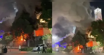 Incêndio atinge Edifício Touring, palco do Rio Fashion Week.
