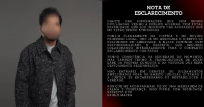 O artista divulgou a nota na tarde desta sexta-feira (27), após o caso vir a público.
