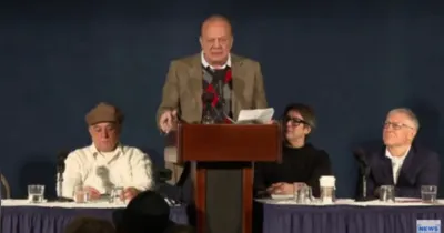 Dr. Ítalo Venturelli durante a coletiva internacional nos EUA, onde relatou um contato imediato do quarto grau com uma inteligência não humana, três décadas após o Caso ET de Varginha.