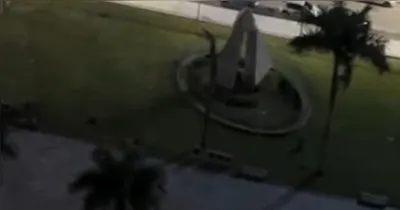 A Praça  Santuário está parcialmente sem energia elétrica em alguns postes por conta de um problema técnico no sistema elétrico do espaço.