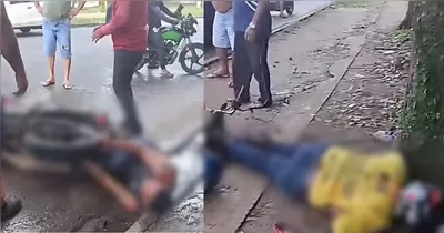 Colisão entre motociclistas na rodovia do 40 Horas, em Ananindeua, deixou vítimas feridas na manhã deste sábado (18).