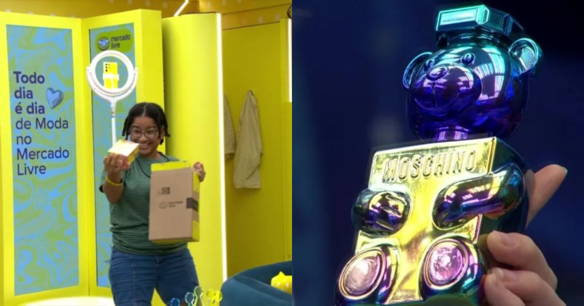 A embalagem em formato de urso, marca registrada da linha Toy da Moschino, foi o fator decisivo para Milena.