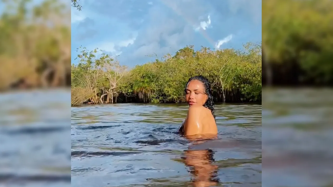 Imagem ilustrativa da notícia: Gaby Amarantos mergulha no Rio Negro e relata experiência