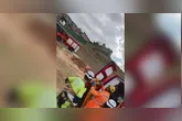 Após o salvamento, foi realizada avaliação secundária da vítima no local