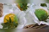 Morangos do amor da Copa: verde e amarelos