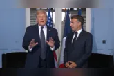 Trump anunciou que EUA já assinaram acordo com o Irã durante reunião bilateral com o presidente Macron no G7.