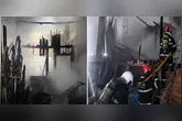 Casas foram destruídas por um incêndio durante a madrugada na Terra Firme, em Belém.