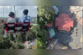 Um brinquedo do parque Six Flags, nos Estados Unidos, apresentou uma falha técnica e deixou passageiros presos a cerca de 80 metros de altura por aproximadamente 10 minutos.
