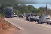 O acidente que matou o motociclista resultou em engarrafamento na PA-287
