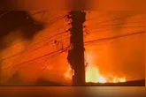 Vizinhos contam que perceberam as chamas e acionaram socorro.