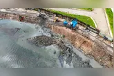 Trabalho retirou mais de 1500 toneladas de sendimentos do canal.