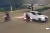 Motorista da caminhonete fez a conversão em local proibido e provocou o acidente
