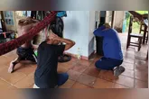Os suspeitos foram encontrados numa casa numa área rural de Soure