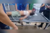 A criança foi socorrida e levada para o hospital com quadro de saúde grave