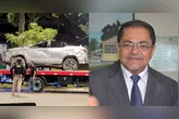 Apesar do susto, o ex-vereador sofreu apenas ferimentos leves