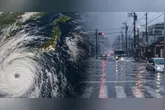 Foram dois grandes tufões no Japão, que fizeram a população entrar em alerta