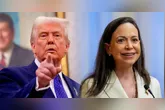 María Corina Machado queria ir à Venezuela, mas foi barrada pelo presidente norte-americano