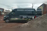 O esquadrão antibombas da PM foi acionado para fazer a retirada segura do explosivo