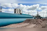 As obras na Av. João Paulo II são para a construção de um viaduto.