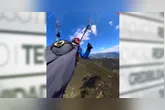 Uma mulher de 44 anos sobreviveu após o parapente em que voava ser atingido por um avião de pequeno porte do modelo Cessna 172 na região de Pinzgau, na Áustria.