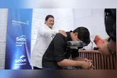 Estande do Sesc na Expo Polo Carajás oferece atividades de lazer, saúde e orientação ao público durante a feira em Redenção.