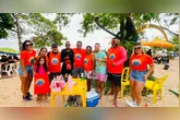 Equipe da 99FM leva música, brindes e animação aos veranistas na Praia do Chapéu Virado, em Mosqueiro.