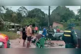 Ainda não há informações oficiais sobre a dinâmica do acidente ou se há vítimas ou feridos, mas o Corpo de Bombeiros Militar do Pará está no local para atender a ocorrência, acompanhado do apoio da Polícia Militar.