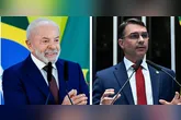 Lula se destaca nas intenções de voto, mostrando avanço sobre Flávio Bolsonaro.
