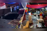 Durante uma festa de 15 anos em Belém, parte do piso do Palafita cedeu, causando pânico. Fatos e investigações em andamento sobre o incidente.