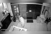 Câmeras de monitoramento registraram ação do suspeito
