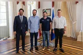 O presidente Isan Anijar esteve presente na reunião com o prefeito de Belém Igor Normando