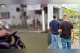 O militar agrediu a companheira em rua movimentada, mas acabou preso