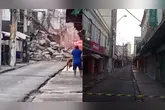 Um prédio desabou em Belém, interdição na rua Treze de Maio. Informações sobre feridos e segurança são aguardadas. Acompanhe as atualizações.