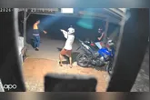 O suspeito foi agressivo no início, mas se atrapalhou no final
