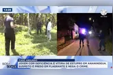 A Polícia Militar foi acionada e prendeu o suspeito de estuprar o jovem.