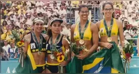 Jackie Silva e Sandra Pires conquistaram o ouro, enquanto Adriana Samuel e Mônica Rodrigues ficaram com a prata em Atlanta 1996.