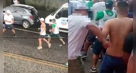 Torcedores de Remo e Palmeiras se envolvem em briga antes da partida no Mangueirão, levantando preocupações sobre segurança.